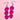 Korvakorut - PääkalloKetju Pink